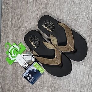 304) Men's Cobian Floater Flip Flop Sandals Mocha size 9